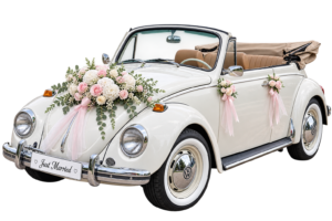 Xe Cưới Con Bọ Cổ Volkswagen Beetle Mui Trần Trắng