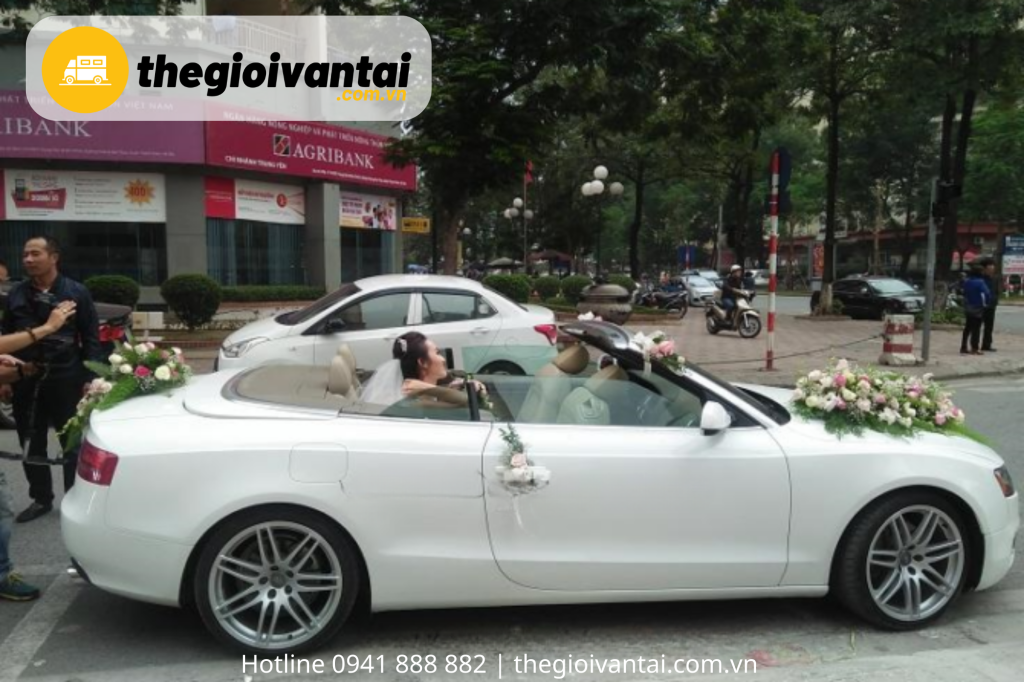 Xe cưới mui trần audi