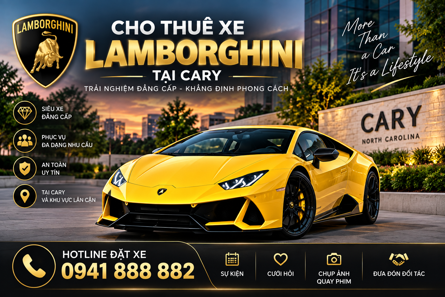 Cho thuê xe Lamborghini